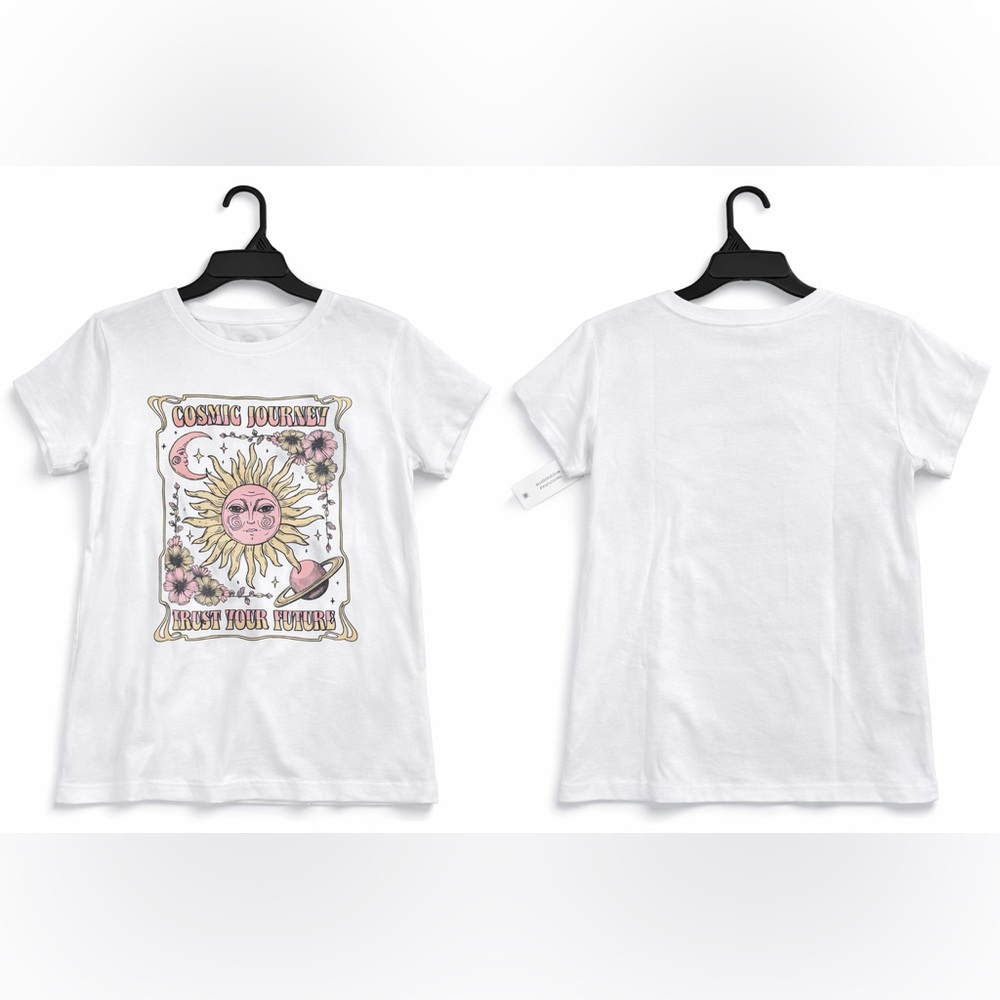 Wonder Nation Cosmic Journey Graphic T-Shirt Kids Size 10/12